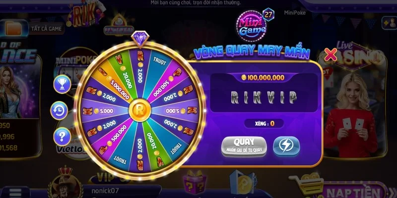 Vòng quay may mắn tại Rik và những thông tin giới thiệu 