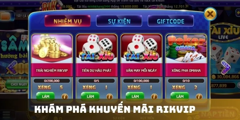 Khám phá về ưu đãi khuyến mãi Rikvip chất lượng
