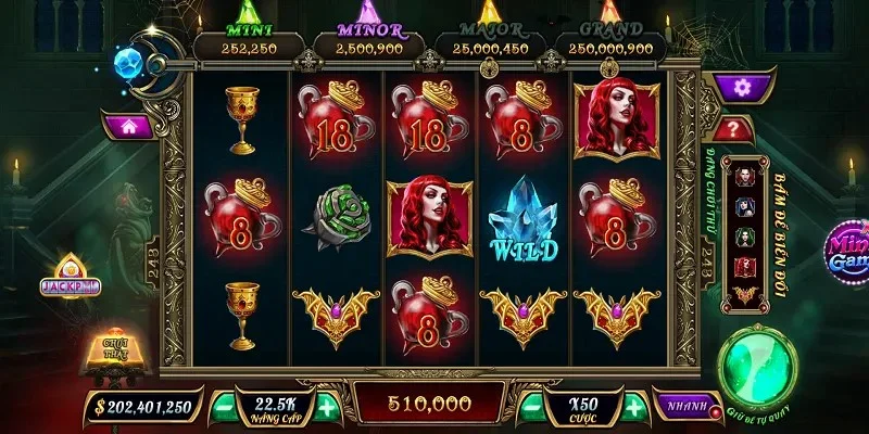 Hãy tham gia chế độ chơi thử trong slot game bá tước quyền năng 