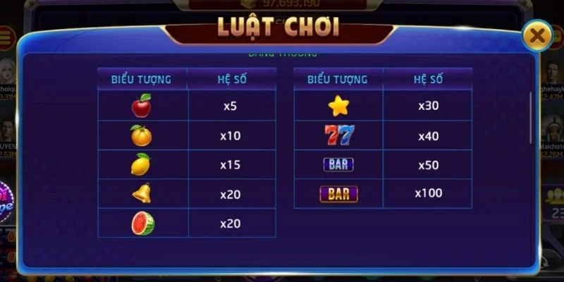 Luật đấu cơ bản của săn xèng hoa quả