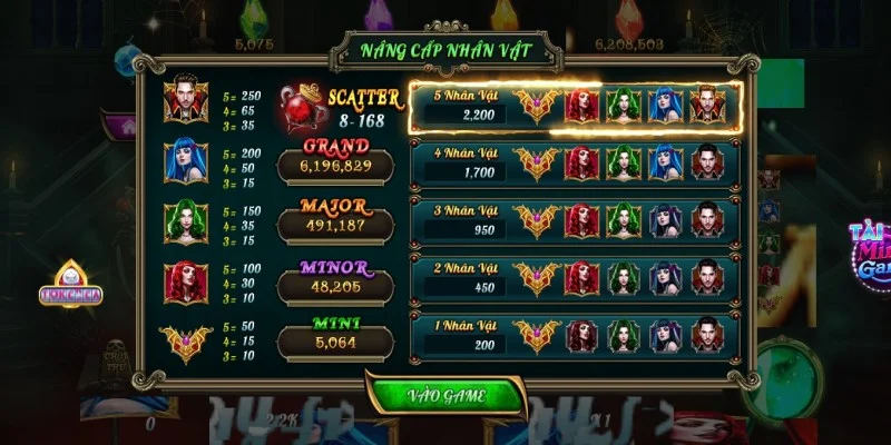 Nhiều tính năng đặc biệt trong game bá tước quyền năng Rikvip 
