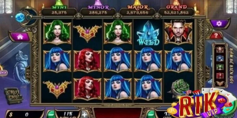 Trò chơi quay hũ bá tước quyền năng Rikvip cực kỳ đơn giản 