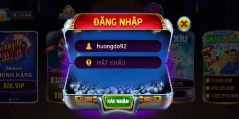 Từng bước chinh phục khi đăng nhập thành công Rik